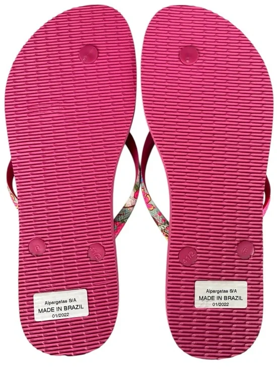 Havaianas Disney Minnie Mouse "The Future Is Female" Flip Flops 11/12 NWOT - Picture 6 of 6